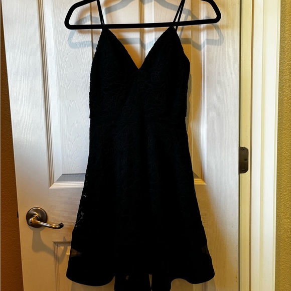 City Studio Black Lace Cocktail Dress - Size 3 - Picture 3 of 7
